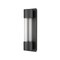 Z-Lite Striate 1 Light Outdoor Wall Sconce, Black & Clear Optic Glass 575S-BK-LED - alternate 3
